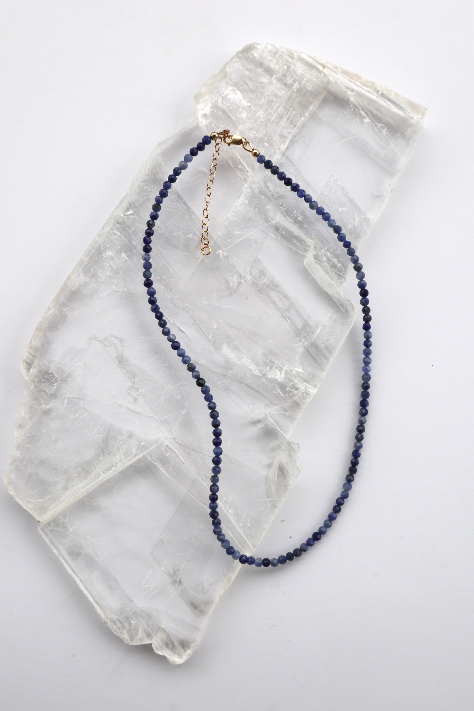 Indira – Faceted Sodalite Necklace