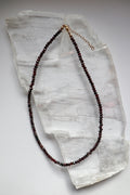 Brenna – Faceted Garnet Necklace