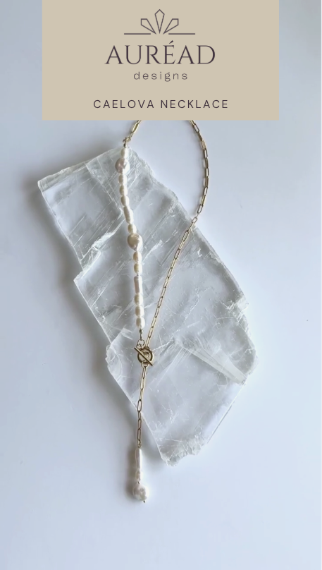 Caelova – Freshwater Pearl Lariat Necklace