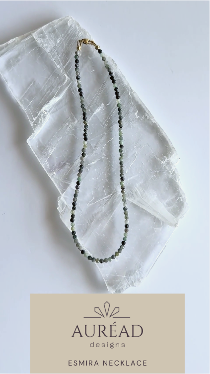 Esmira – Faceted Emerald Beaded Necklace